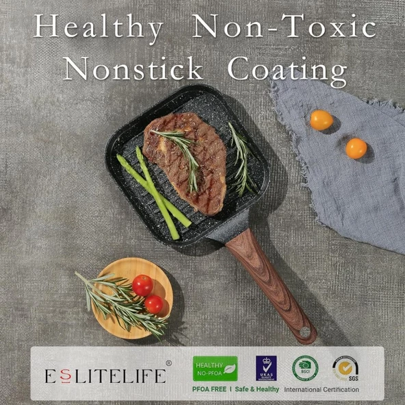 Eslite Life Granit Izgara Tavası 28cm - Resim 4