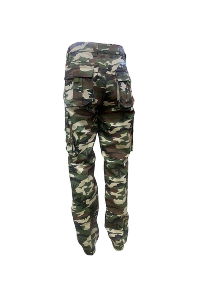 Kamuflaj Kargo Cepli Pantolon - Resim 7