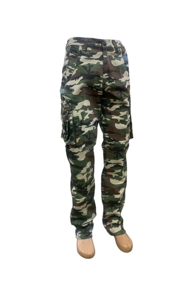 Kamuflaj Kargo Cepli Pantolon - Resim 5