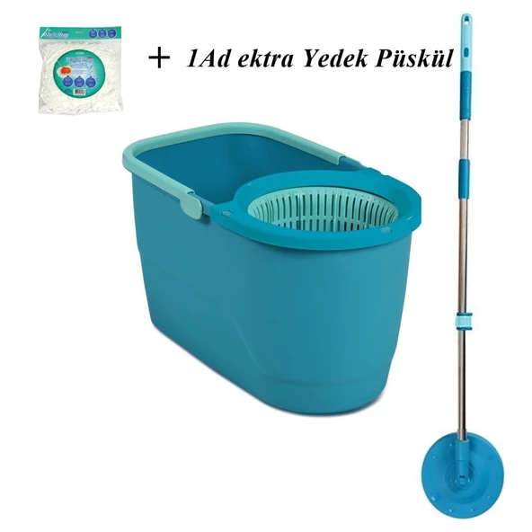 Motek Trend Mop Temizlik Kovası Microfiber Temizlik Seti+1 Yedek Püskül ürün görseli 1