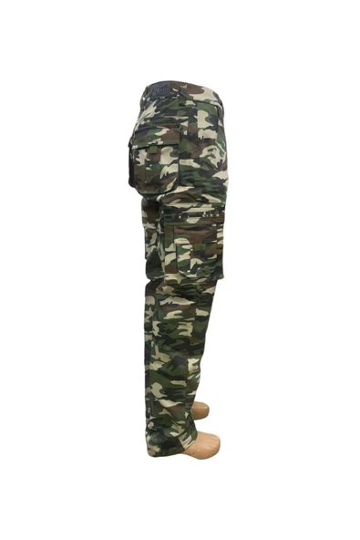 Kamuflaj Kargo Cepli Pantolon - Resim 6