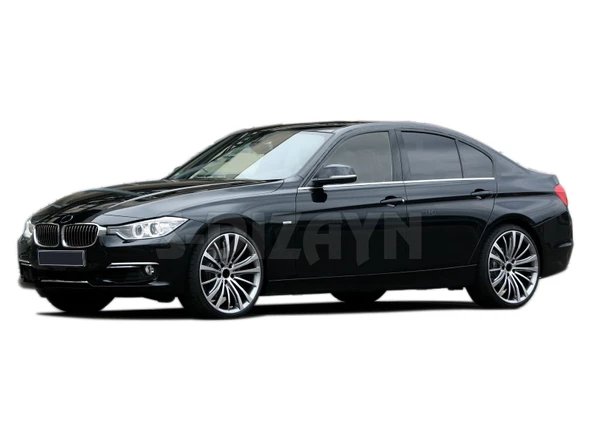 S-Dizayn Bmw 3 Serisi F30 Krom Cam Çıtası 4 Prç 2012-2017 ürün görseli 1