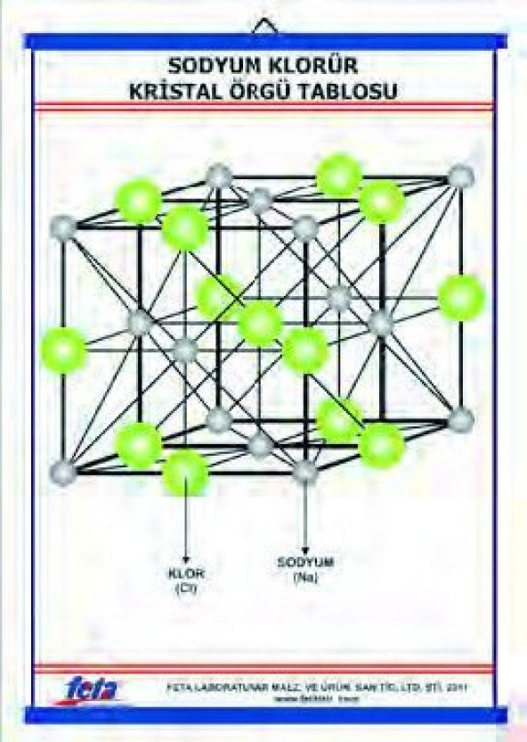 SODYUM KLORÜR KRİSTAL ÖRGÜ TABLOSU ürün görseli 1