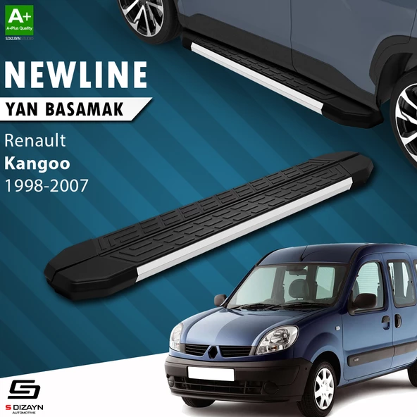 S-Dizayn Renault Kangoo NewLine Aluminyum Yan Basamak 183 Cm 1998-2007 A+ Kalite ürün görseli 1