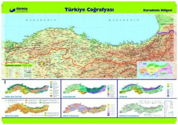 KARADENİZ BÖLGELER HARİTASI ürün görseli 1