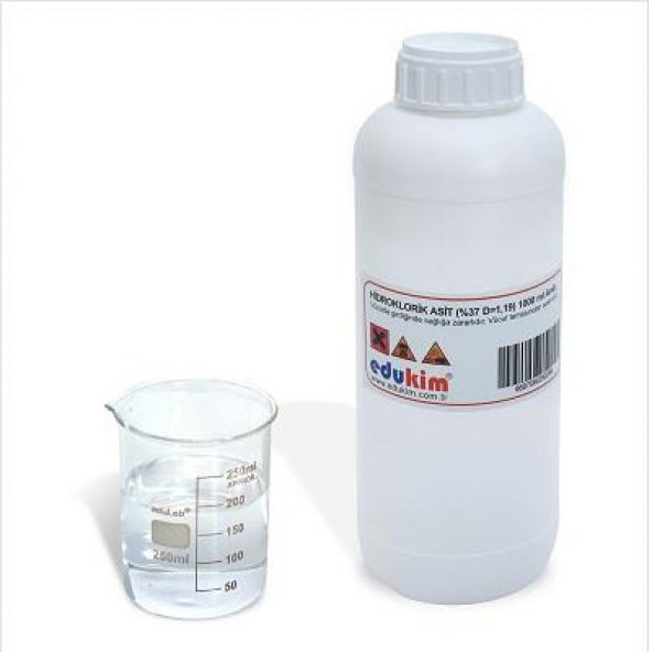 HİDROKLORİK ASİT (37 D=1.19) 1000 ML AMB. - Resim 2