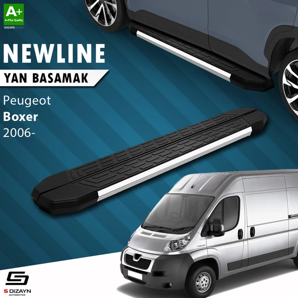 S-Dizayn Peugeot Boxer 3 Kısa Şase NewLine Krom Yan Basamak 203 Cm 2006 Üzeri A+ Kalite ürün görseli 1