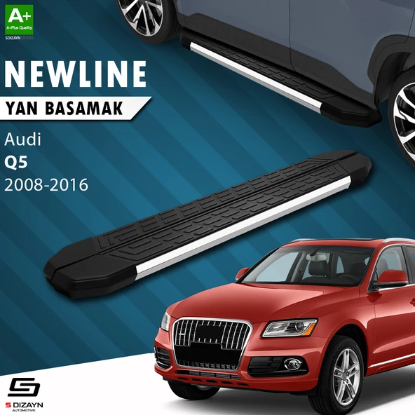 S-Dizayn Audi Q5 NewLine Krom Yan Basamak 183 Cm 2008-2016 A+ Kalite ürün görseli 1
