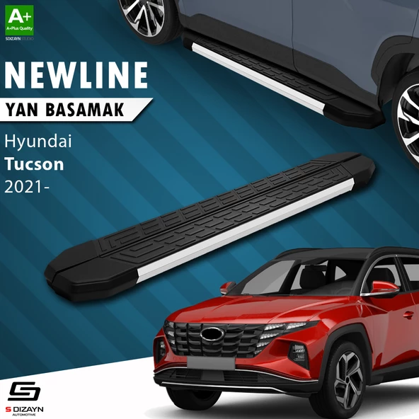 S-Dizayn Hyundai Tucson 4 NewLine Aluminyum Yan Basamak 173 Cm 2021-2024 A+ Kalite ürün görseli 1