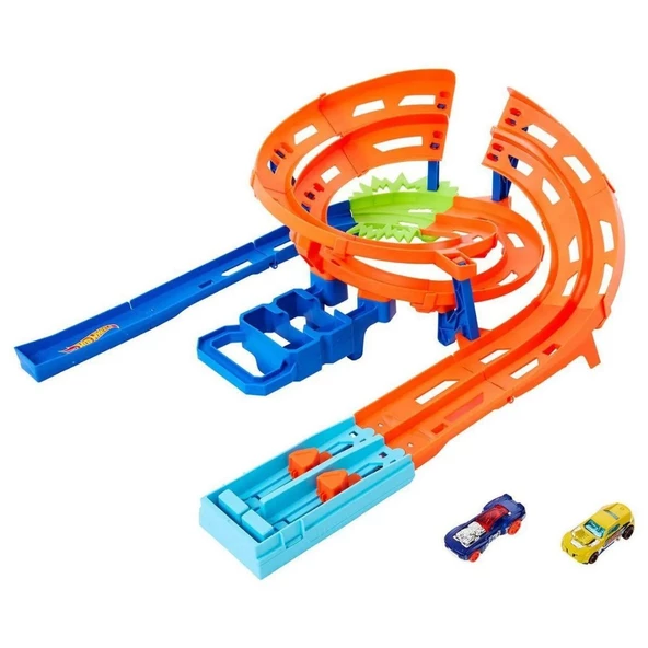 Hot Wheels İkili Yarış ve Akrobasi Pisti - Mavi Su Dünyası ürün görseli 1
