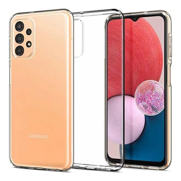 Spigen Galaxy A13 5G ile Uyumlu Kılıf Liquid Crystal 4 Tarafı Tam Koruma Crystal Clear ürün görseli 1