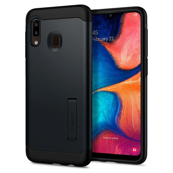 Spigen Galaxy M10s / A30 / A20 ile Uyumlu Kılıf Slim Armor Metal Slate ürün görseli 1