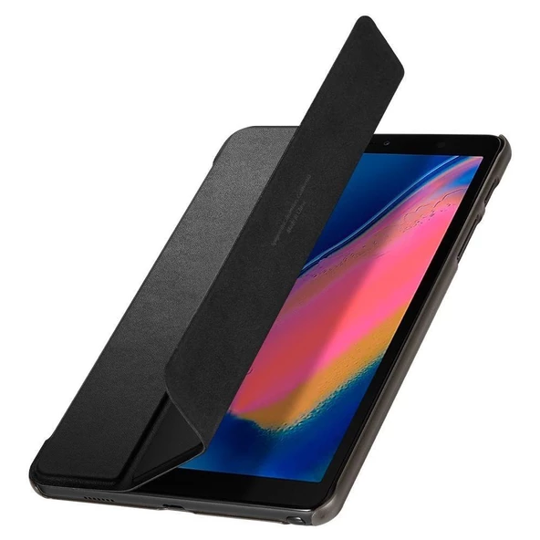Spigen Galaxy Tab A 8.0 S Pen (2019) ile Uyumlu Kılıf Smart Fold Black ürün görseli 1