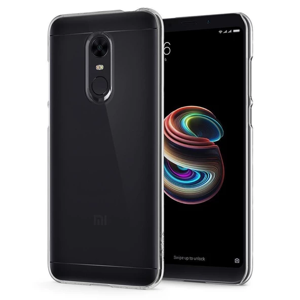 Spigen Redmi 5 Plus ile Uyumlu Kılıf Thin Fit Crystal Crystal Clear ürün görseli 1