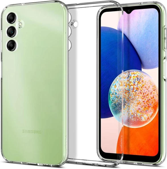 Spigen Galaxy A14 5G ile Uyumlu Kılıf Liquid Crystal 4 Tarafı Tam Koruma Crystal Clear ürün görseli 1