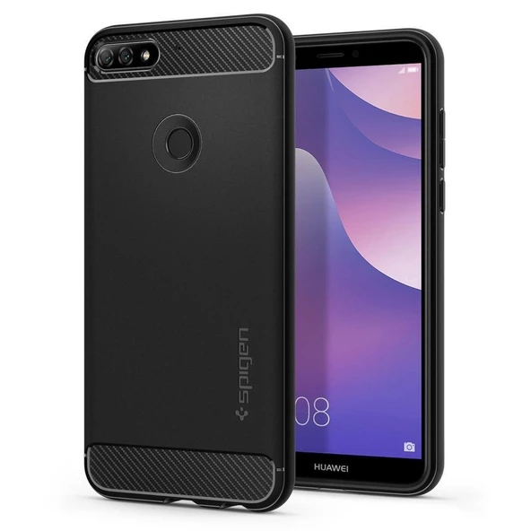 Spigen Y7 Prime 2018/Y7 2018/Nova 2 Lite/Enjoy 8 ile Uyumlu Kılıf Rugged Armor ürün görseli 1