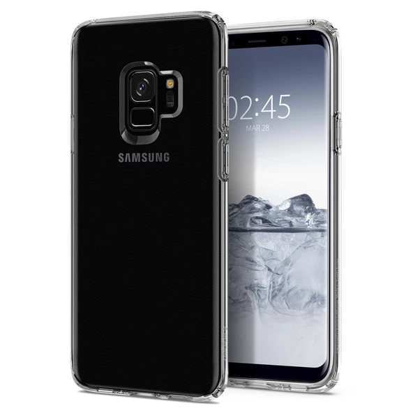 Spigen Galaxy S9 ile Uyumlu Kılıf Liquid Crystal 4 Tarafı Koruma Crystal Clear ürün görseli 1