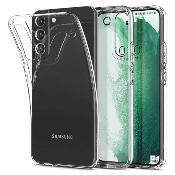 Spigen Galaxy S22 Plus 5G ile Uyumlu Kılıf Liquid Crystal 4 Tarafı Tam Koruma Crystal Clear ürün görseli 1