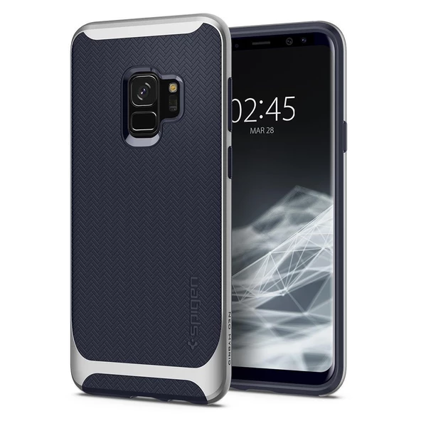 Spigen Galaxy S9 ile Uyumlu Kılıf Neo Hybrid Silver Arctic ürün görseli 1