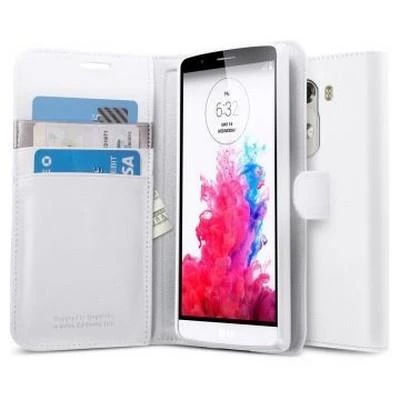 Spigen G3 ile Uyumlu Kılıf Slim Wallet S Cüzdan White ürün görseli 1