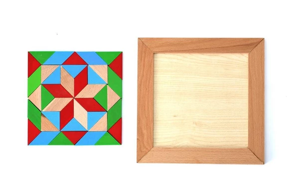 AHŞAP TANGRAM 23X23 CM - Resim 5
