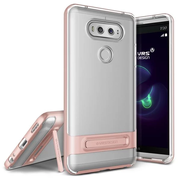 VRS Design V20 ile Uyumlu Crystal Bumper Kılıf Rose Gold ürün görseli 1