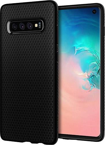 Spigen Galaxy S10 ile Uyumlu Kılıf Liquid Air Matte Black ürün görseli 1