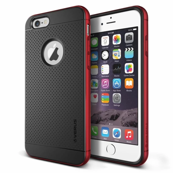 Verus iPhone 6 Plus ile Uyumlu Case Iron Shield Series Kılıf Renk  Kiss Red ürün görseli 1