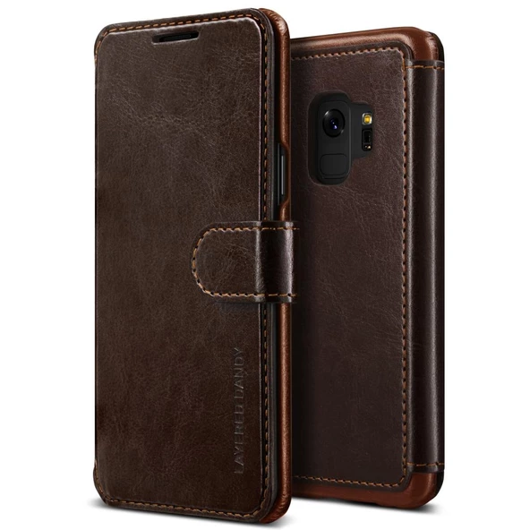 VRS Design Galaxy S9 ile Uyumlu Layered Dandy Kılıf Dark Brown ürün görseli 1