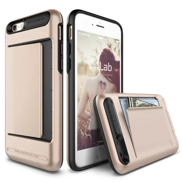 Verus iPhone 6/6S ile Uyumlu Damda Clip Series Kılıf Shine Gold ürün görseli 1