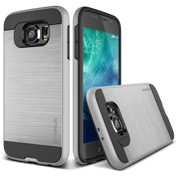 Verus Galaxy S6 ile Uyumlu Case Verge Kılıf Light Silver ürün görseli 1