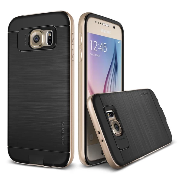Verus Galaxy S6 ile Uyumlu Case Iron Shield Kılıf Gold ürün görseli 1