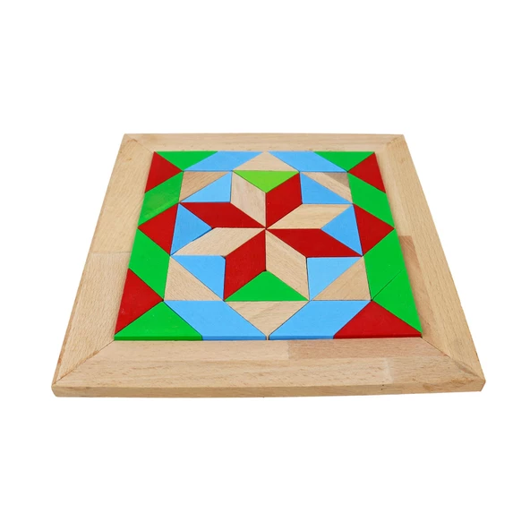 AHŞAP TANGRAM 23X23 CM - Resim 2