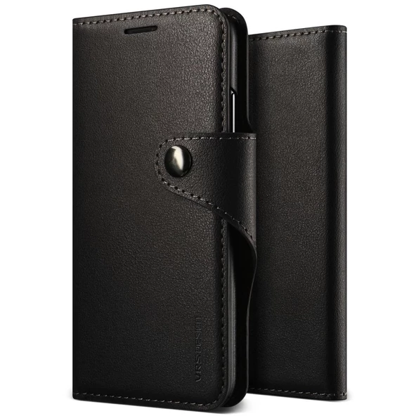 VRS Design İPhone X ile Uyumlu Daily Diary Kılıf Black ürün görseli 1