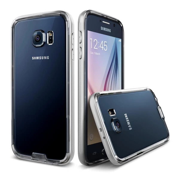 Verus Galaxy S6 ile Uyumlu Case Iron Bumper Kılıf Silver ürün görseli 1
