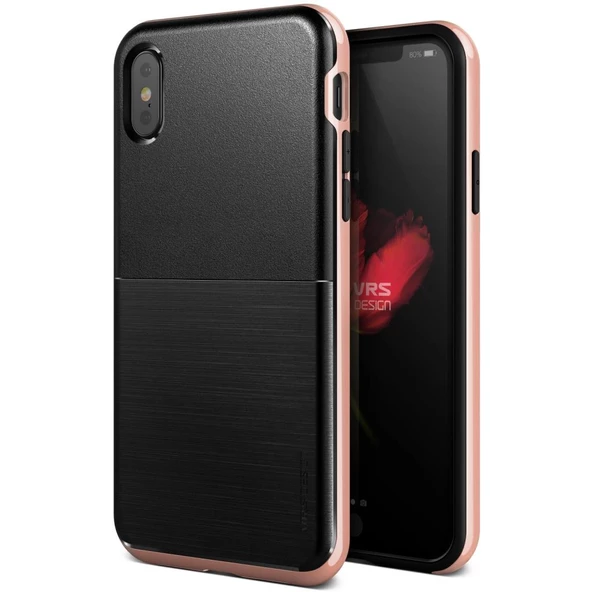 VRS Design iPhone X ile Uyumlu High Pro Shield Kılıf Rose Gold ürün görseli 1