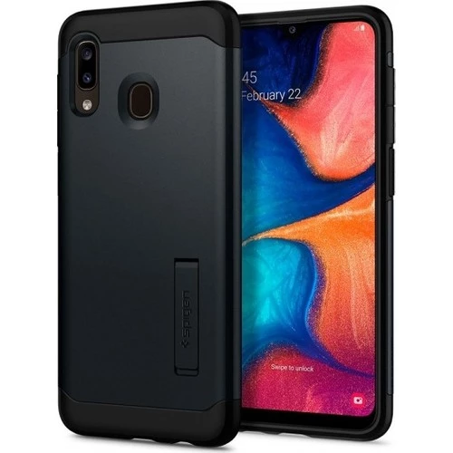 Spigen Galaxy A30 ile Uyumlu Kılıf Slim Armor Metal Slate ürün görseli 1