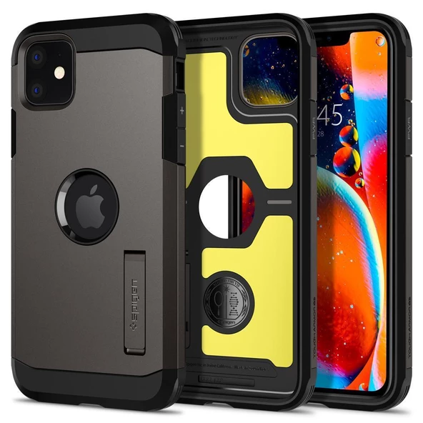 Spigen iPhone 11 Pro ile Uyumlu Kılıf Tough Armor XP Gunmetal ürün görseli 1