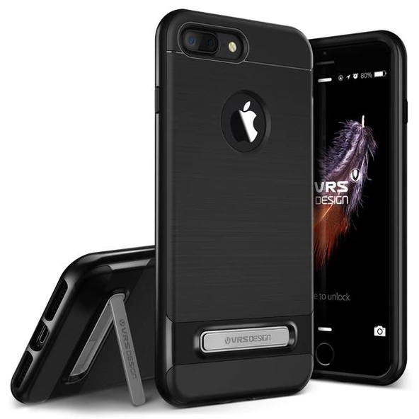 VRSDESIGN iPhone 7 Plus ile Uyumlu High Pro Shield Series Kılıf Jet Black ürün görseli 1