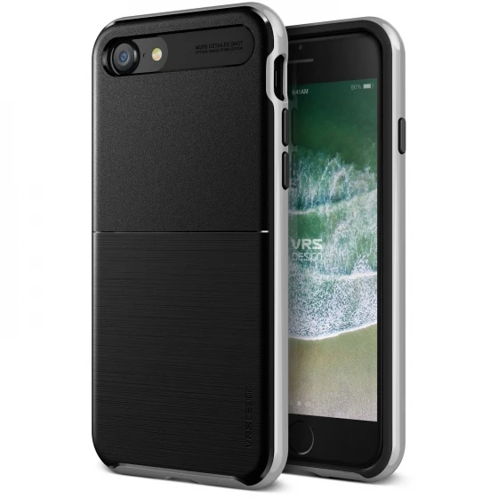 VRS iPhone 8 / 7 ile Uyumlu New High Pro Shield Kılıf Silver ürün görseli 1