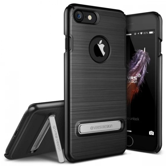 VRS iPhone 7 ile Uyumlu Simpli Lite Kılıf Black ürün görseli 1