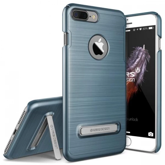 VRS iPhone 7 Plus ile Uyumlu Simpli Lite Kılıf Steel Blue ürün görseli 1