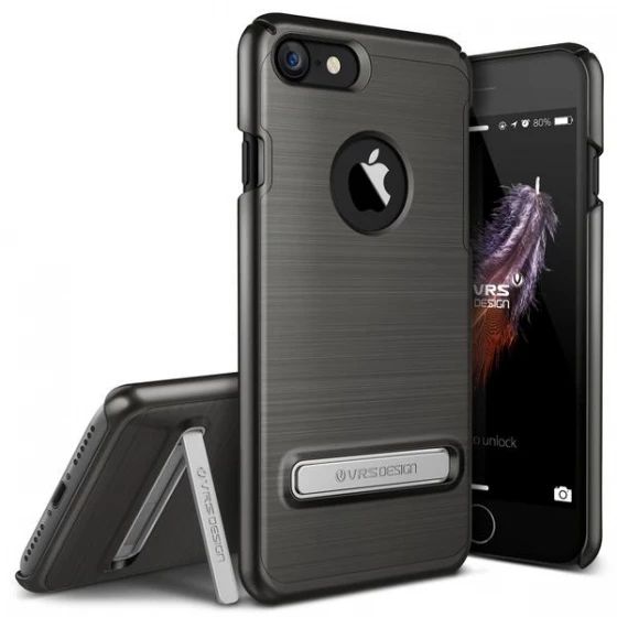 VRS iPhone 7 ile Uyumlu Simpli Lite Kılıf Titanium ürün görseli 1