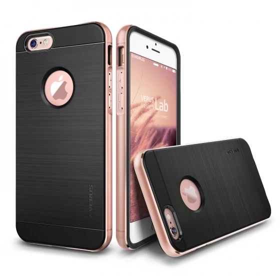 VRS iPhone 6 / 6S ile Uyumlu New Iron Shield Kılıf Rose Gold ürün görseli 1