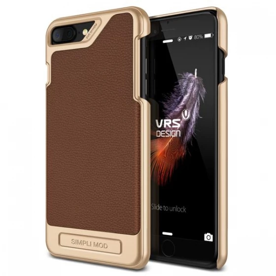 VRS Design iPhone 8 Plus / 7 Plus ile Uyumlu Simpli Mod Kılıf Brown ürün görseli 1
