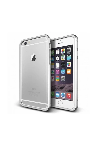 VRS Design iPhone 6 Plus / 6S Plus ile Uyumlu Iron Bumper Kılıf Black Silver ürün görseli 1
