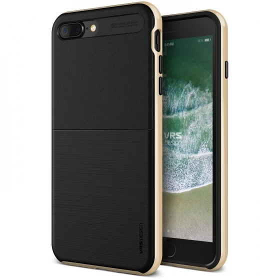 VRS iPhone 8 Plus / 7 Plus ile Uyumlu New High Pro Shield Kılıf Gold ürün görseli 1