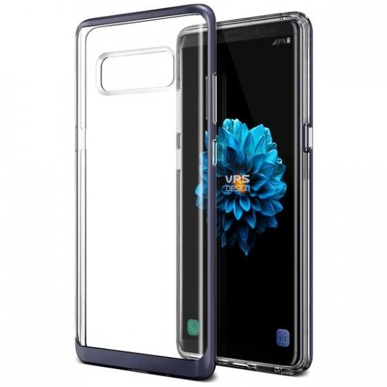 VRS Galaxy Note 8 ile Uyumlu Crystal Bumper Kılıf Orchid Gray ürün görseli 1
