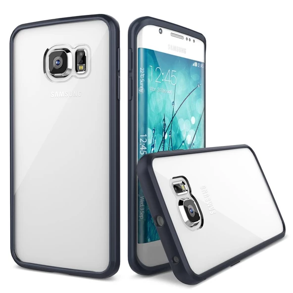 Verus Galaxy S6 Edge ile Uyumlu Crystal Mixx Series Kılıf Black ürün görseli 1