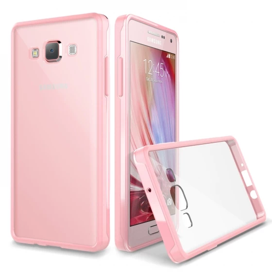 VRS Galaxy A7 2015 ile Uyumlu Crystal Mixx Kılıf Baby Pink ürün görseli 1
